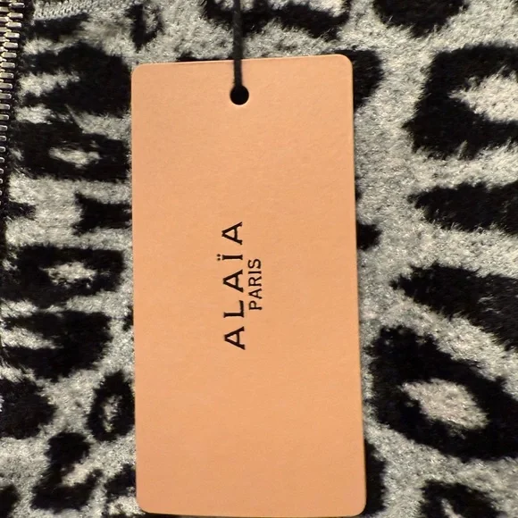 $2450 NWT Alaia Alaïa Paris Maille Velours Leopard Jacket - Picture 5 of 6